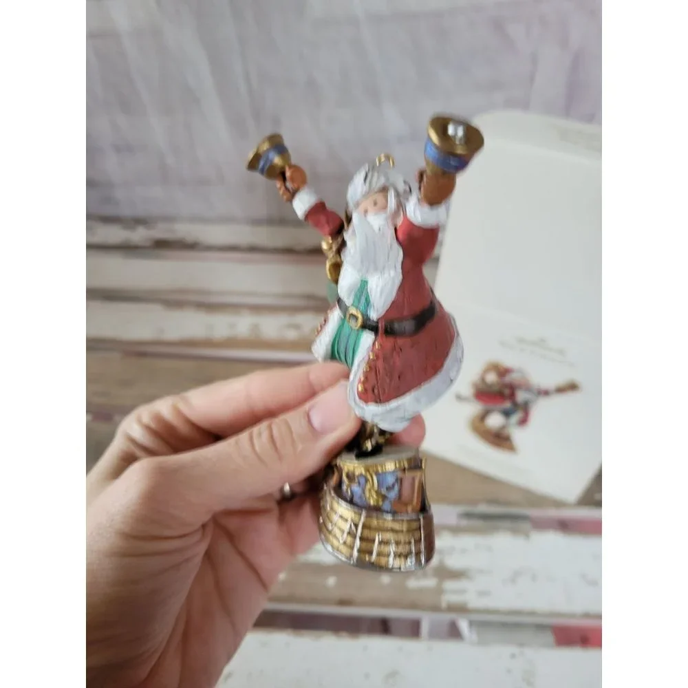 Hallmark ringing in the season Santa Claus 2008 ornament bell music Xmas holiday